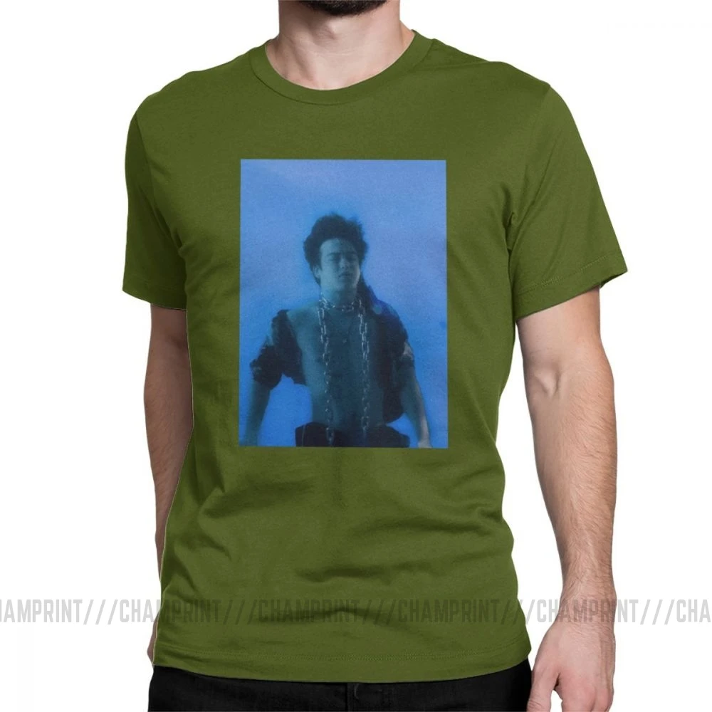 Joji In Tongues футболки для мужчин грязный Франк розовый Guy Meme японский Youtube сумасшедшая хлопковая Футболка короткий рукав Футболка подарок - Цвет: Армейский зеленый