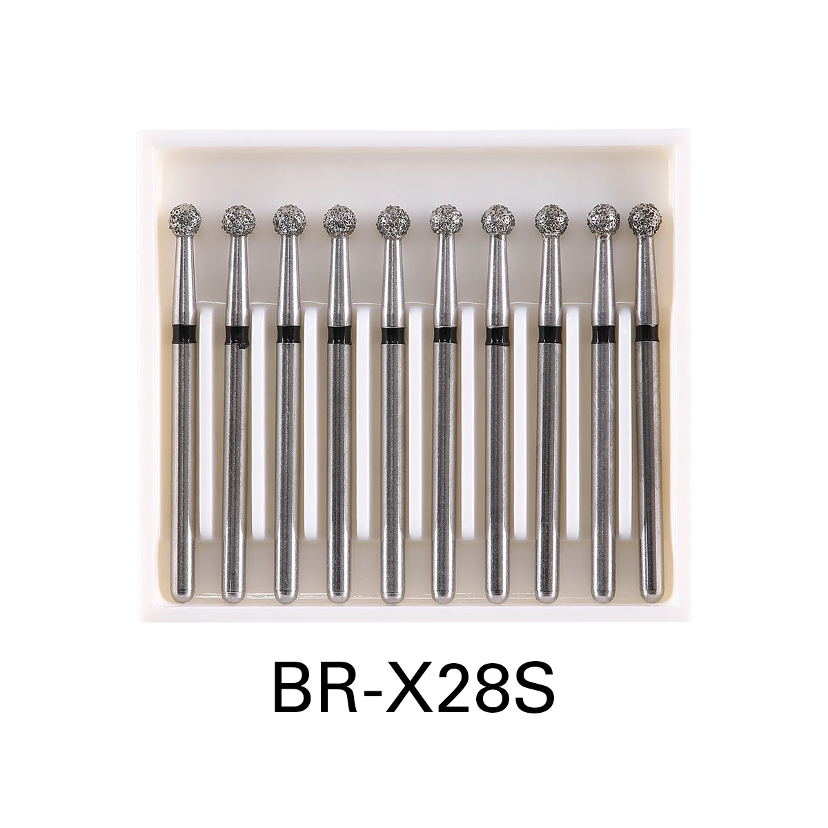 5 Boxen AZDENT Dental Diamond Bur Ball Runde Edelstahlbohrer 450000 U/min für FG 1,6 mm Hochgeschwindigkeits-Handstück-Zahnmedizinwerkzeug – Detail 10