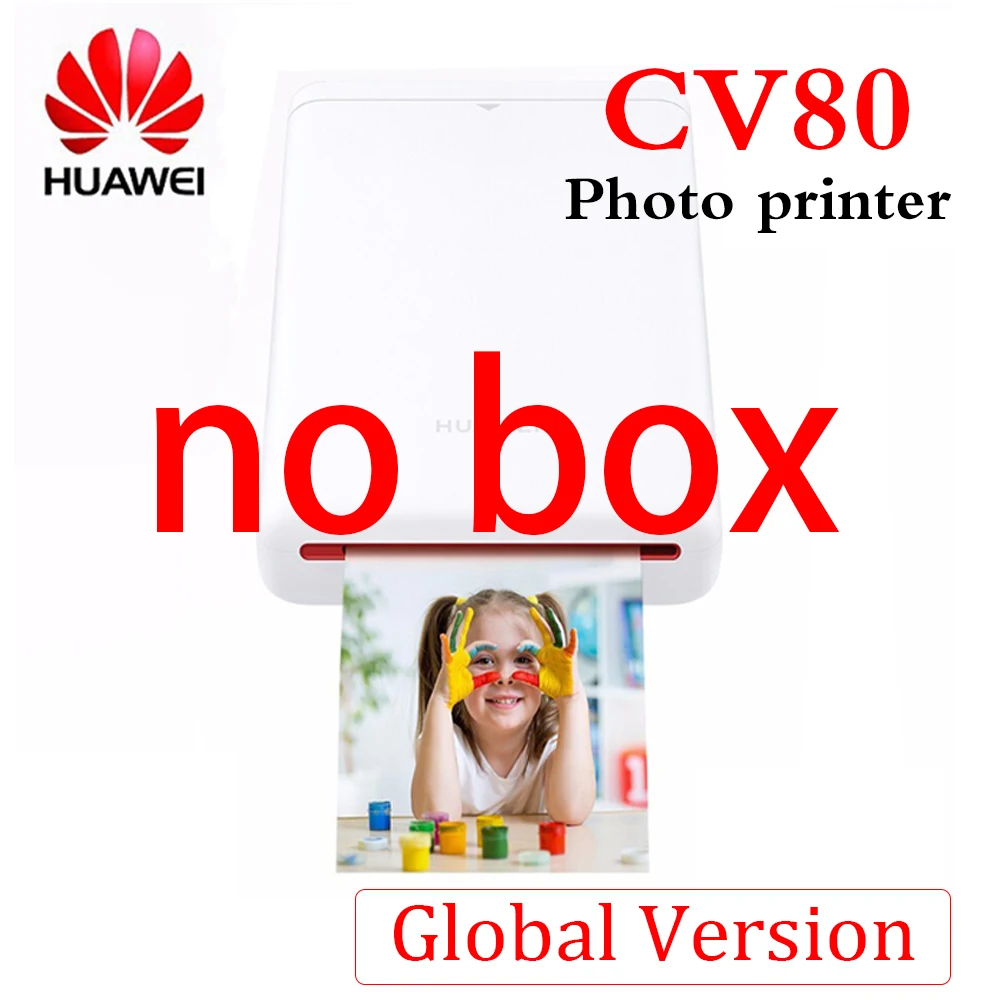 best mini printer for iphone Original Huawei Portable Photo Printer CV80 Polaroid Photo Paper Portable 1 Minute Fast Inkless Printing Bluetooth Connection best mini portable printer Printers