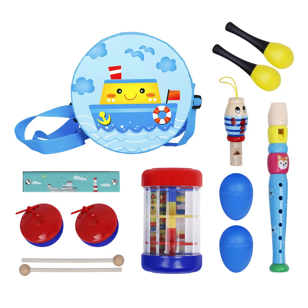 Набор музыкальных игрушек ударный инструмент Band Rhythm Kit 8 типов 13 шт. дошкольный