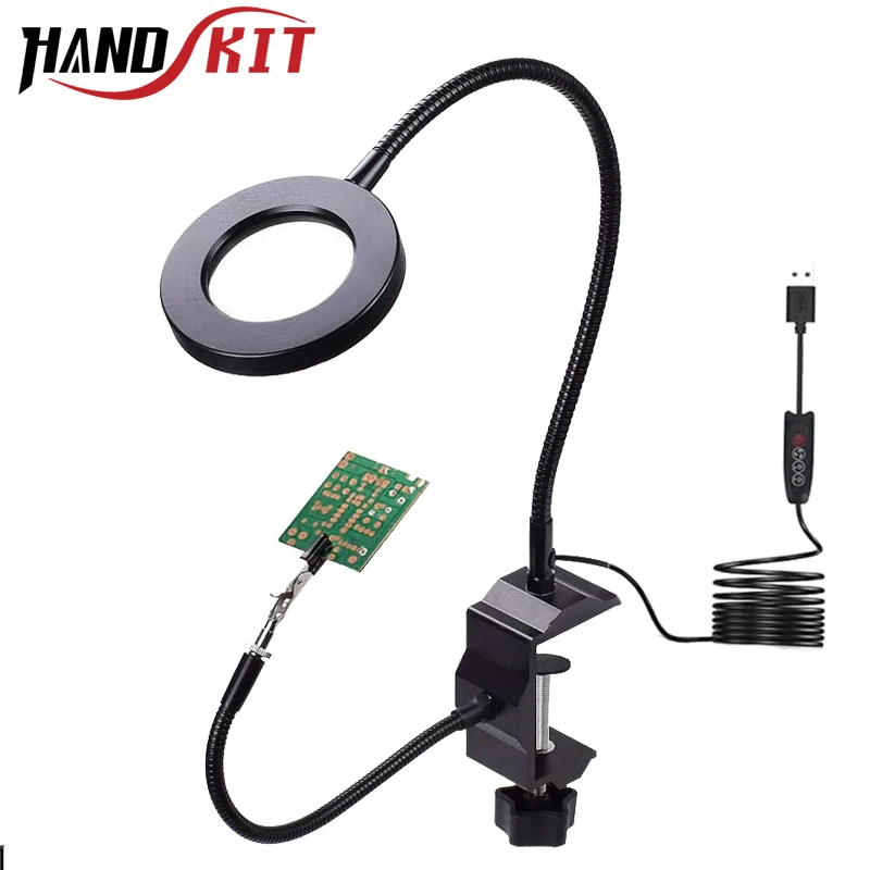 Увеличительное стекло Handskit 5 Вт USB со светодиодсветильник кой различные цвета