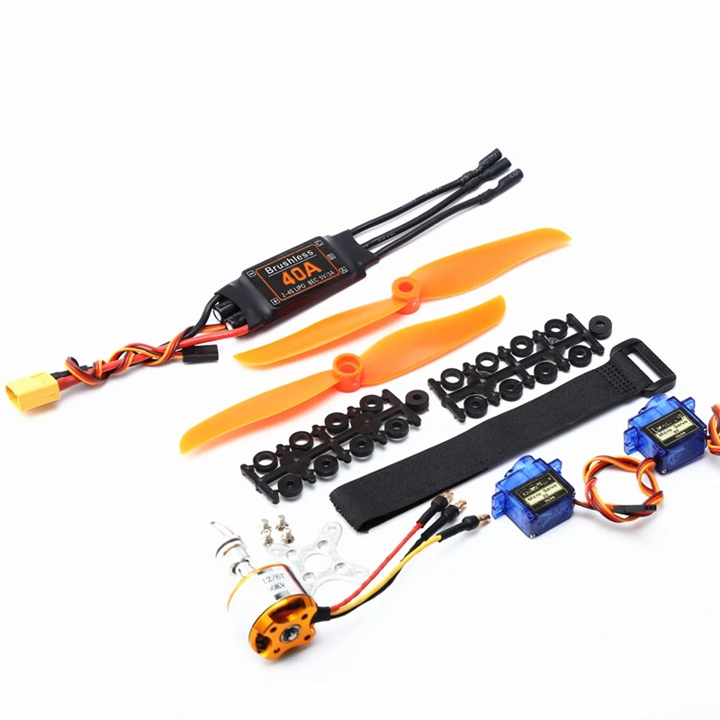 A2212 2200KV бесщеточный двигатель 40A ESC XT60 Plug 6035 Propeller SG90 9G Micro-Servo для радиоуправляемого