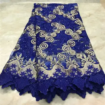 

Embroidered Brocade Lace Fabric 2019 High Quality Green African French Tulle Lace Fabric For Women Wedding Dress XY2961B-2