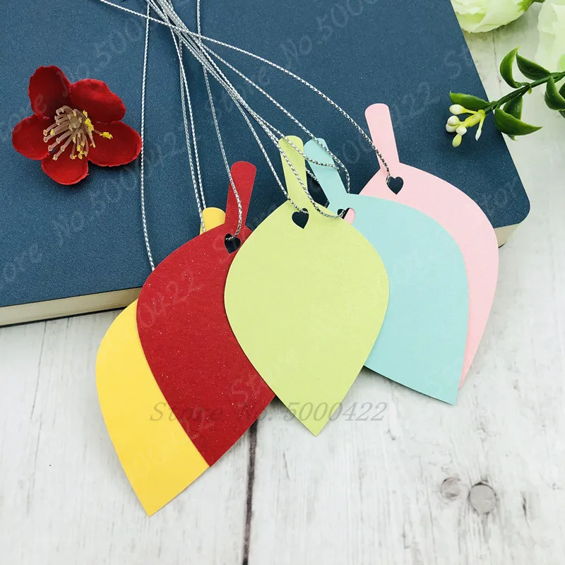 50 шт. карточка с листьями висячая бутылка подвесная Подарочная бирка поделки