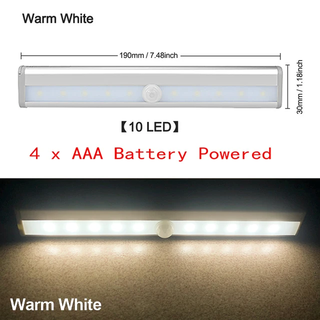 10 LED Warm Battery
