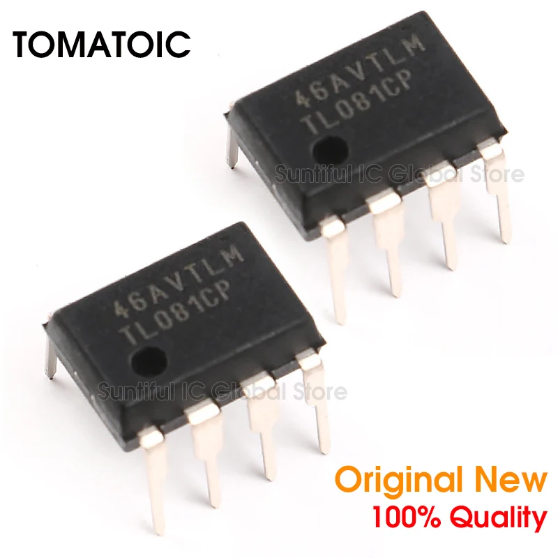 5 шт. TL081CP DIP8 TL081 DIP-8 JFET-входной операционный усилитель | Электроника