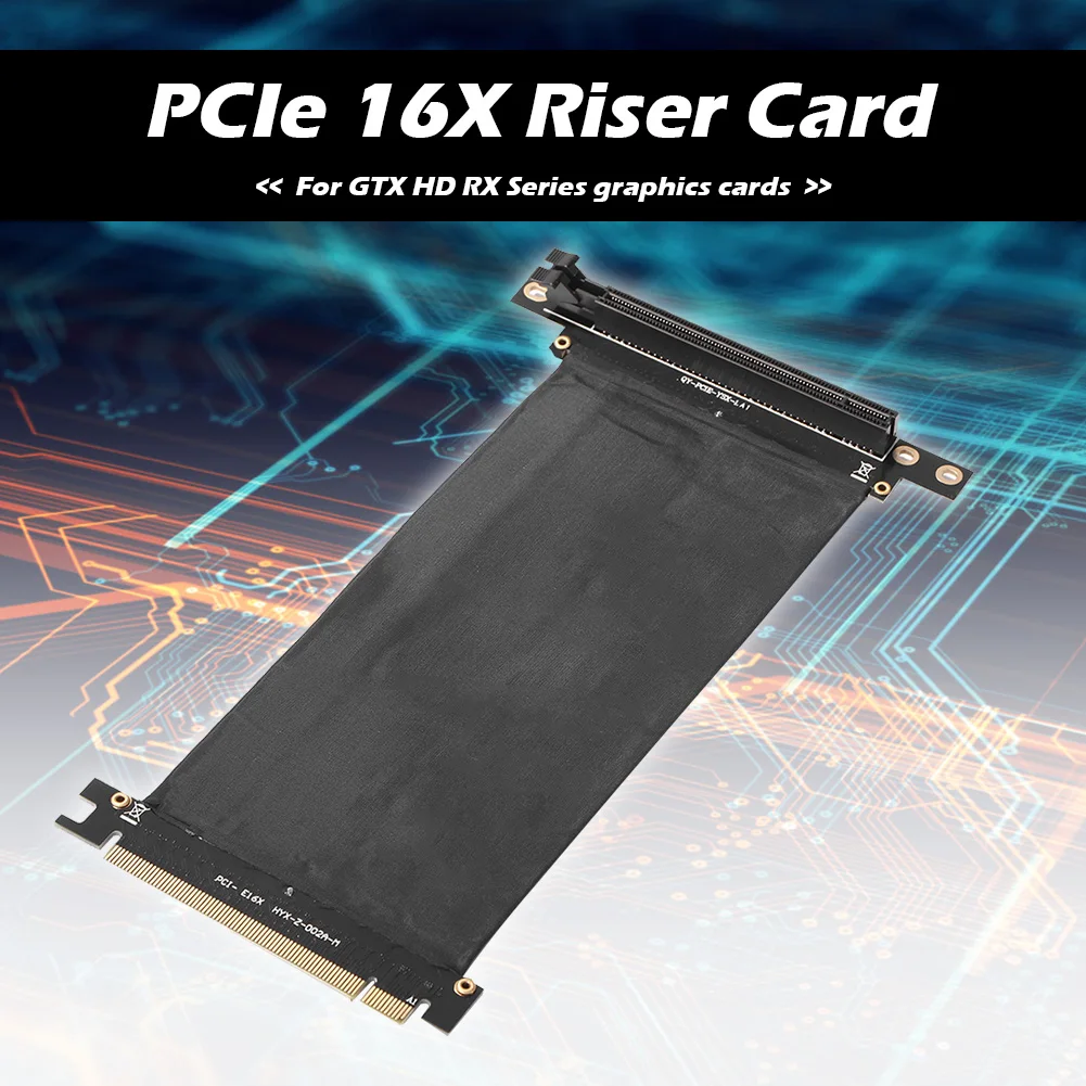 PCI Express 16x Flexible Cable Card High Speed Extension Port Adapter Riser 1 Slot PCIe X16 For 1U 2U 3U Mining Miner | Компьютеры и