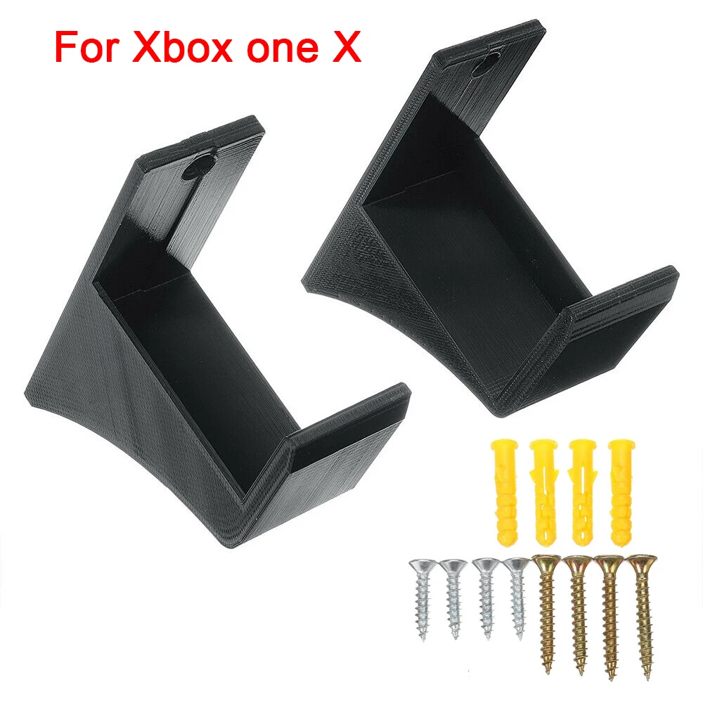 Dual Wall Mount Bracket Set for Gaming Console Accessories with Screw Kit