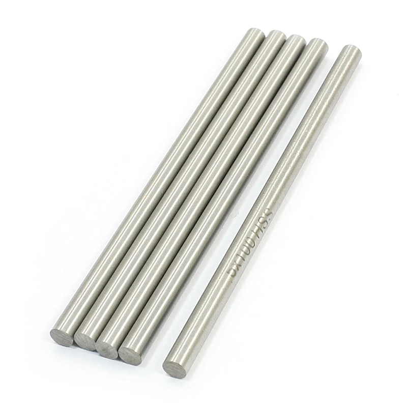 

RC Helicopter 100mm x 5mm stainless steel Ground Shaft Round Rod 5Pcs