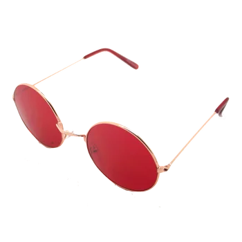 

Glasses Sun Hippie Retro round male female Sunglasses UV 400 Red