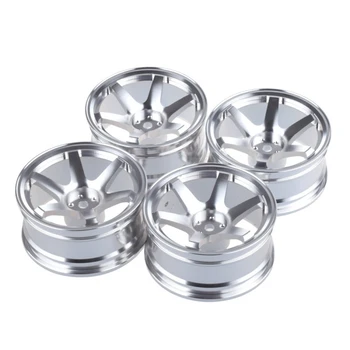 

4 PCS Aluminum Alloy Wheel for Traxxas HPI HSP RC 1:10 On-Road Rimmer Wheel Rims