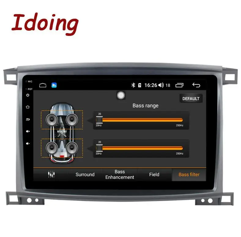 Idoing 10," 4G+ 64G 8 ядерный автомобильный радиоприемник Android 8,1 плеер для Toyota Land Cruiser 100 LC100 Lexus LX470 2005-2007 gps навигация - Цвет: Standard