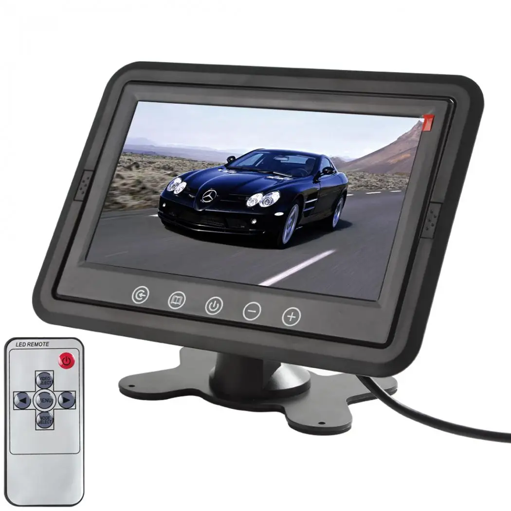 

7 Inch TFT LCD Stand-alone Car Headrest Monitor with Built-in TR Transmitter Supports DVD, VCR, Camera, GPS New