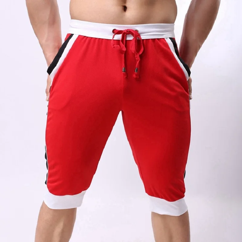 XXL  Brand Men Shorts Cotton Beach Boxer Sexy Wear Baseball capri Designer Shorts New Trunks FX1023 4