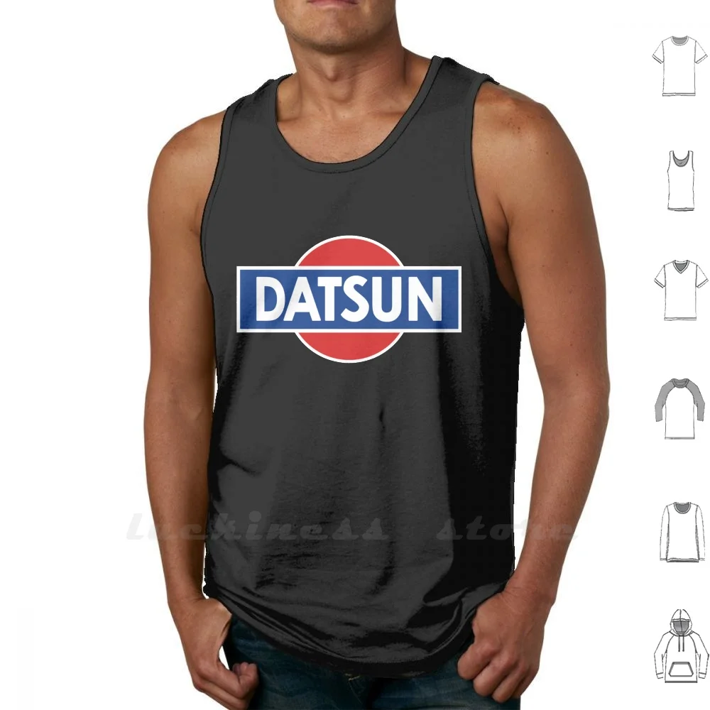 

Майка Datsun рубашка, жилет, хлопок, без рукавов