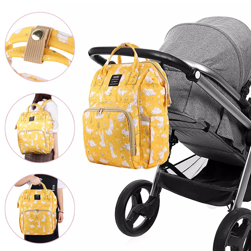 Beste Vivisecret Luiertassen Cartoon Geel Konijn Mummie Tassen Mode Vos Rugzak Voor Reizen Whit Baby Grote Nappy Organizer Baby Tas