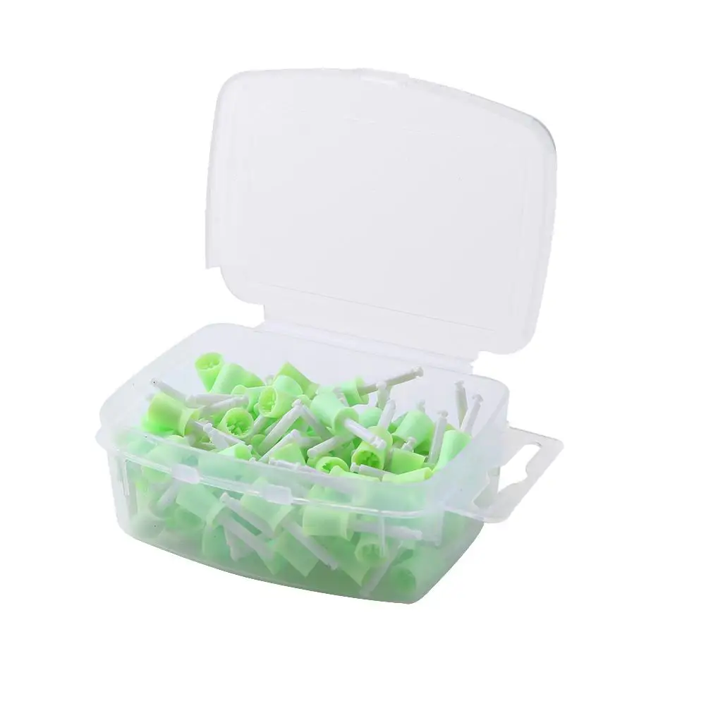 100pcs/box Disposable Dental Polishing Cup Tooth Polish Brush Polisher