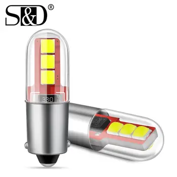 

2Pcs BA9S BAX9S LED Bulbs H21W BAY9S T10 W5W H6W T4W Dome Lamps Car Reverse Lights Parking License Plate Interior Auto Lamps