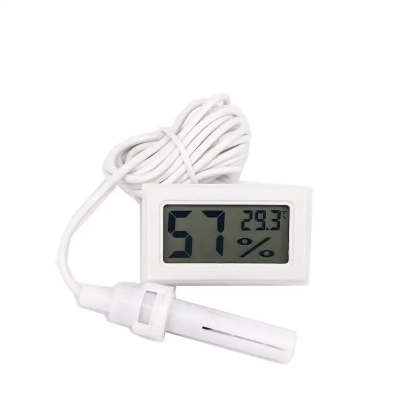 Thermometer Hygrometer Digital Thermometer Mini LCD Digital Thermometer Hygrometer Gauge Tester Probe Incubator Aquarium Temperature Humidity Meter Sensor