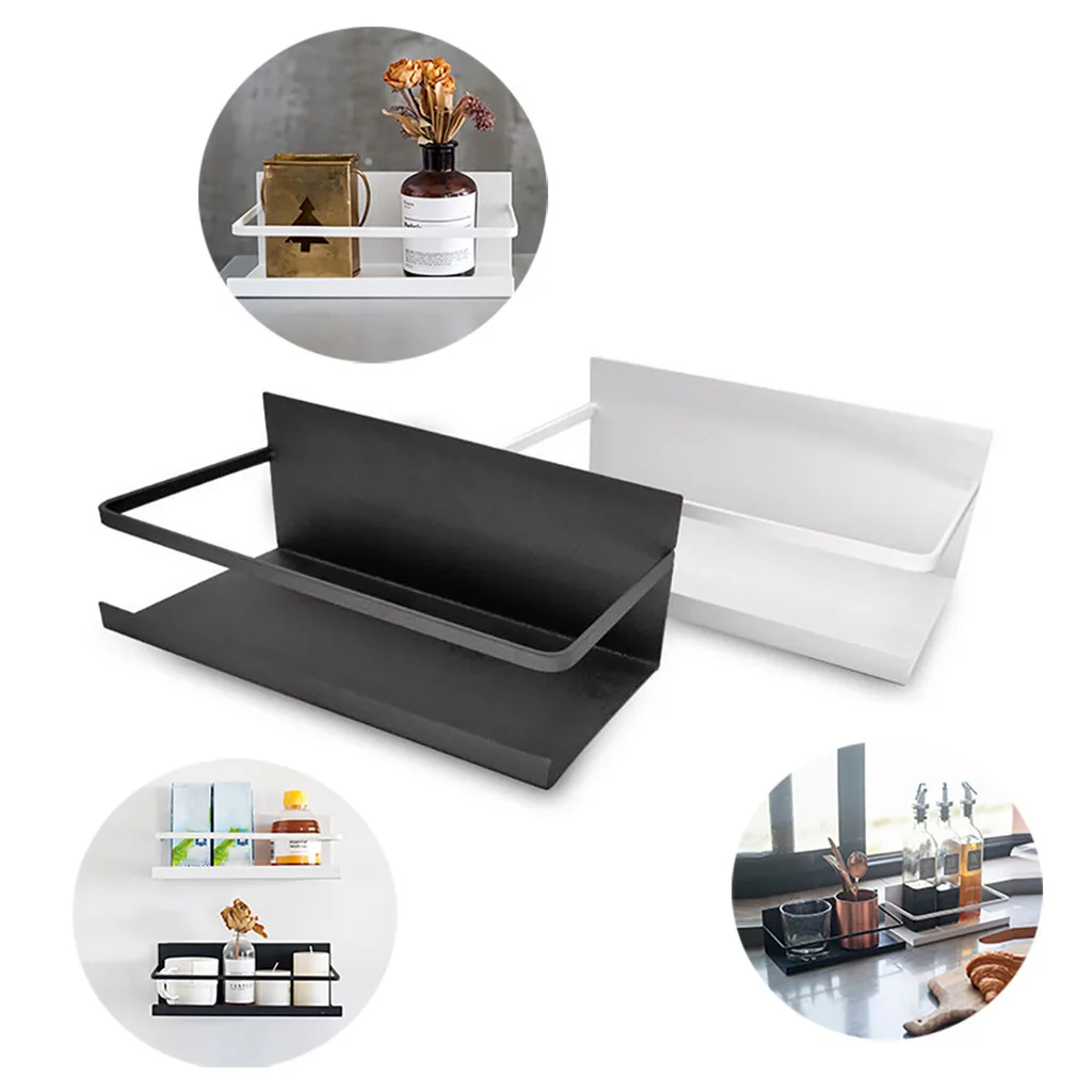

Kitchen Refrigerator Rack Magnetic Multi-function Punch-free Storage Rack decorative rack for plates bathroom Storage shelf