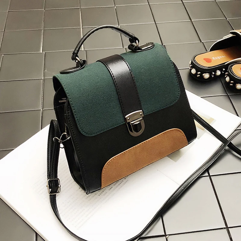 

Crossbody bag frosted contrast color shoulder bag 2020 autumn and winter new leather Handbags for Women's Trend Phone bag