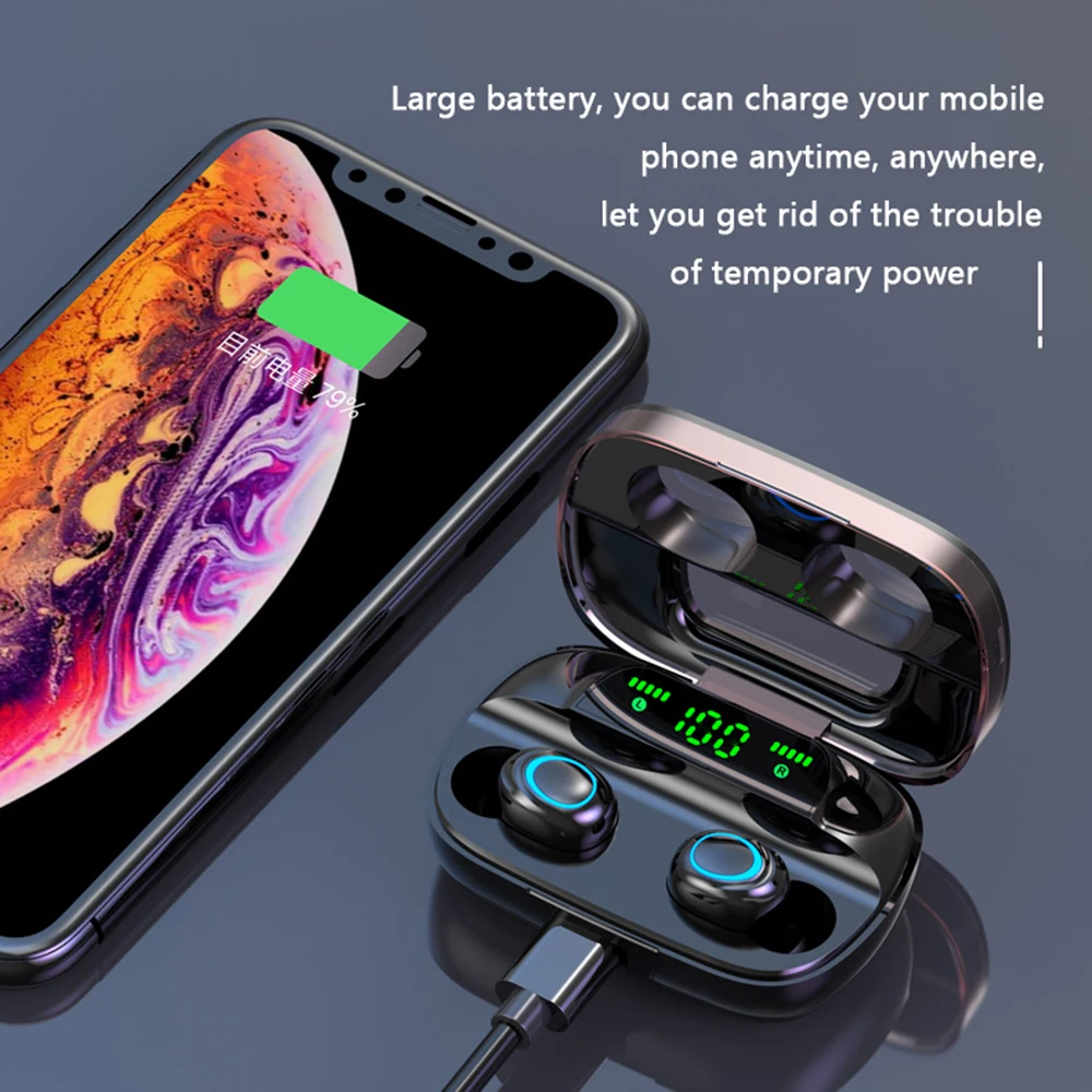 X11TWS Беспроводная смарт-гарнитура Bluetooth 5,0 спортивные Игровые ...