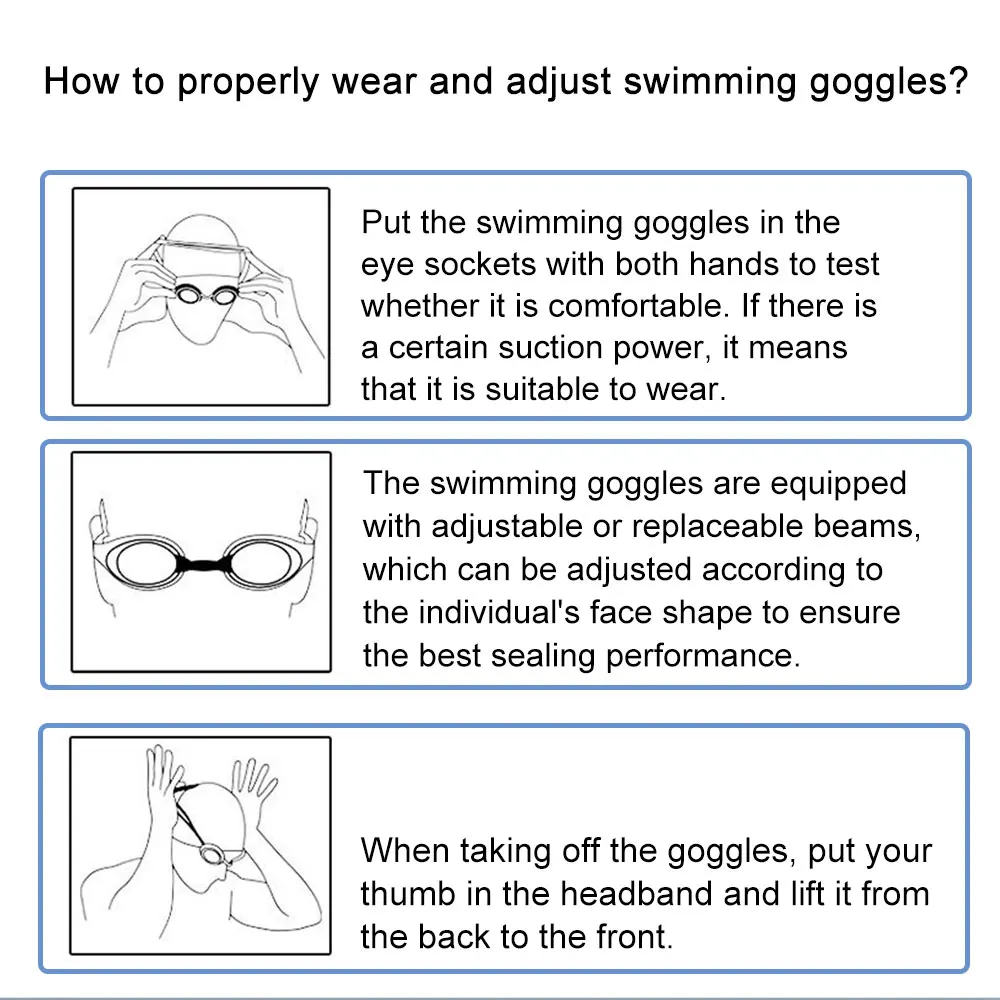 Professional Swimming Goggles One-Piece Earplugs Swimming Cap HD Waterproof Glasses Earplugs Swimming Accessories Adult&Children