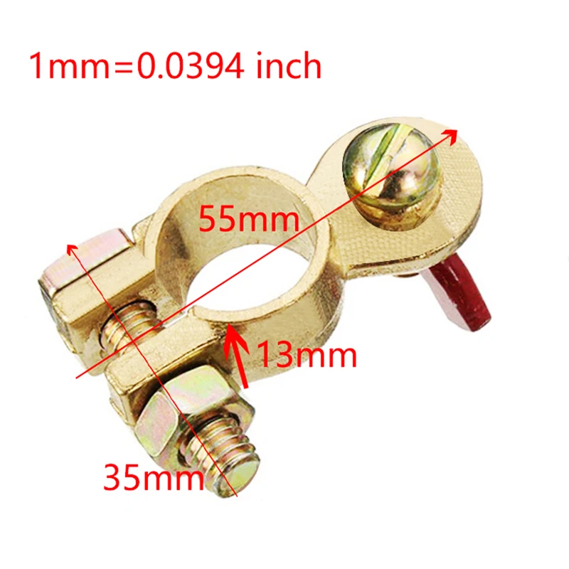 EAFC Car Battery Terminal Connector Clip Quick Release Brass - Image 6