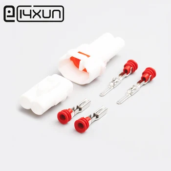 

10sets DJ7021 Auto Terminal Connection Sets 6.3mm 2Pin HID Waterproof Electrical Wire Connector Kit for Car Motorcycle Boat ect