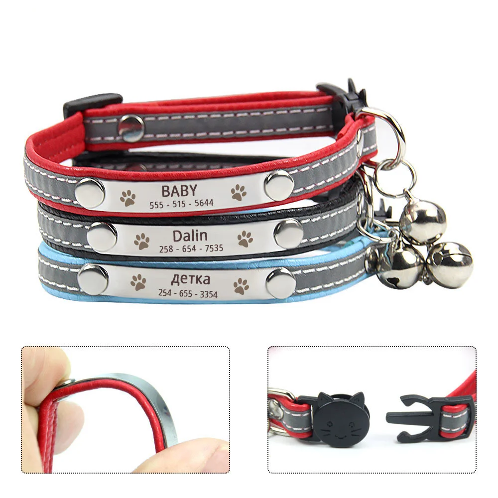 Персонализированный ошейник для кошек ожерелье с котенком щенка маленькая
