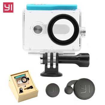 

Yi Original Waterproof Housing Case for Xiaomi Yi Camera Diving 45m underwater + Lens cover Xiao Mi Yi xiaoyi camera Accessories