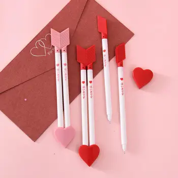 

24 pcs/lot Love Arrow Gel Pens Creative 0.5 mm Black Ink Neutral Pens School writing Supplies Stationery Promotional gift