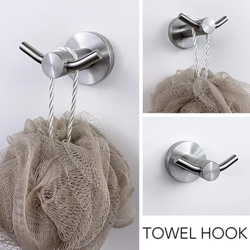 

Brushed Nickel Bathroom Accessories Hardware Set/Modern Towel Bar Set Bath Fixtures - Includes 24 Inch Towel Bar, Toilet Paper H