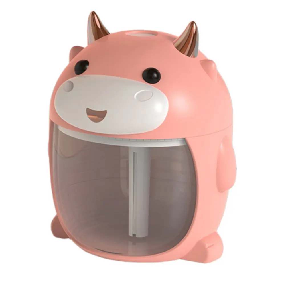 

USB Cute Pet Cow Night Light Humidifier Mini Air Humidifier Romantic Soft Light USB Diffuser Car Mist Maker