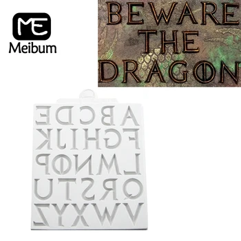 

Meibum Iron Alphabet Pattern Sugar Craft Fondant Cake Mold Decorating Tools Gum Paste Model Chocolate Candy Silicone Mould