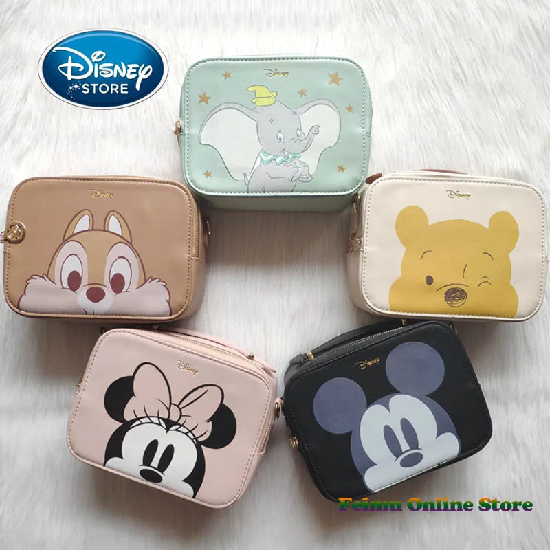 Маленькая квадратная сумка Disney с Микки Маусом модная женская сумочка из