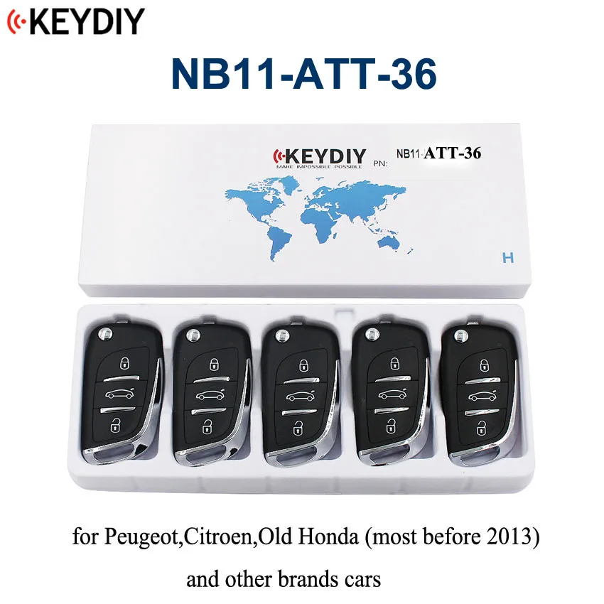 5pcs/lot KEYDIY Universal Remote Key for KD900 KD900+ URG200 Programmer NB-Series NB11-ATT-36 | Автомобили и мотоциклы