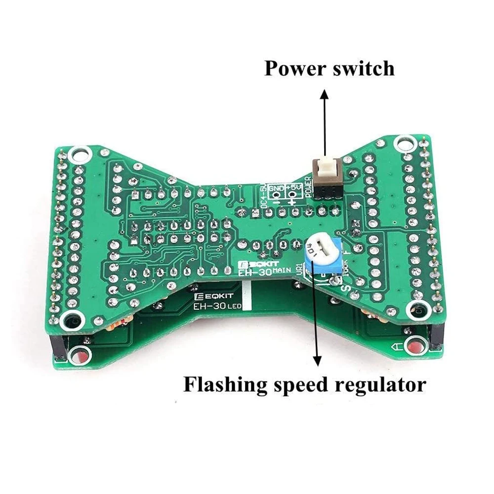 Kit Di Saldatura Fai Da Te Engine Gear Light – Progetto LED Con 4 Effetti Luce E 5 Velocità, Per Imparare L'elettronica STEM, Da Scrivania