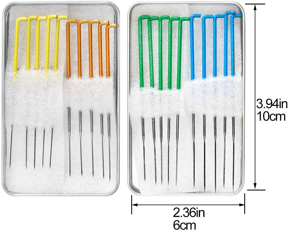 KAOBUY 20PCS Felting Needles,Felting Supplies Colourful Wool Felting Needles Tool Kit With Needles Star Point