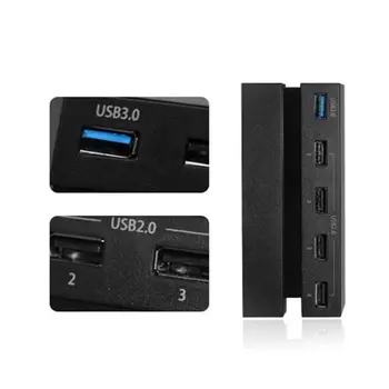 

5 Port HUB for PS4, USB 3.0 High Speed Charger Controller Splitter Expansion for Playstation 4 PS4 Console, Not for PS4