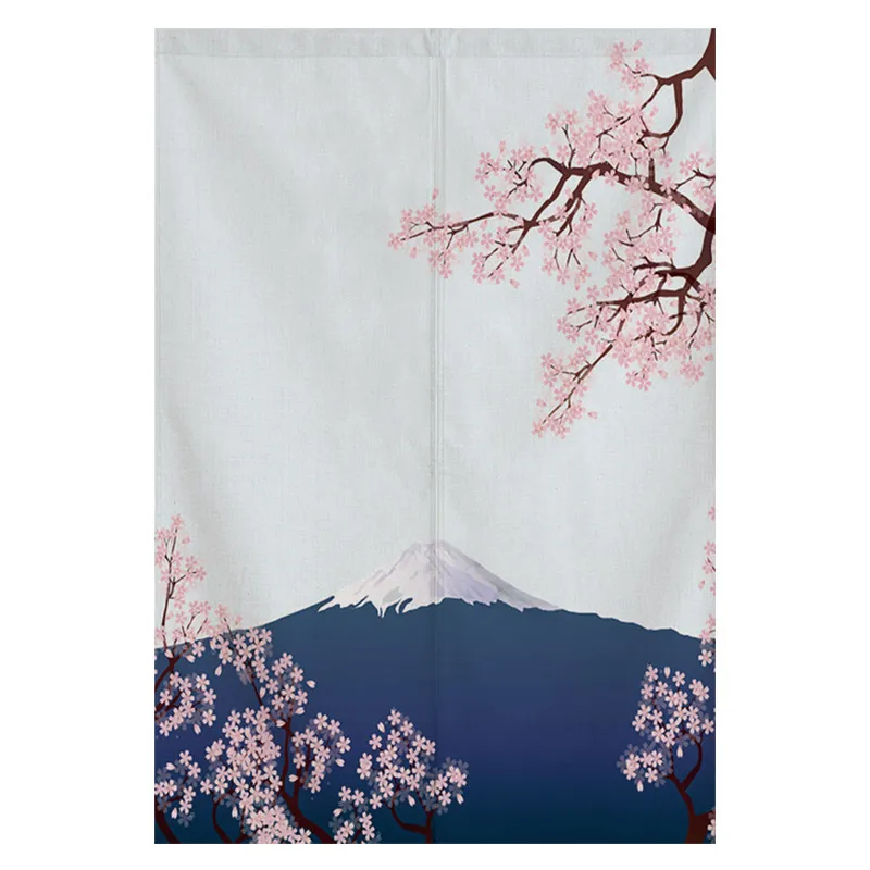 cortina divisória estilo japonês de cortina para cozinha decoração em linho