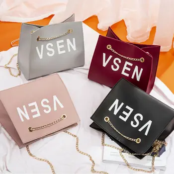 

High Quality Women Satchel Shoulder Bag Tote 2019 New Fashion Messenger Chain Cross Body Large Leather Handbag