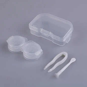 

Practical Invisible Glasses Box Holder Container Case Soak Storage Eyecare Kit Eye Care Party Cosplay Tool Plastic Organizer