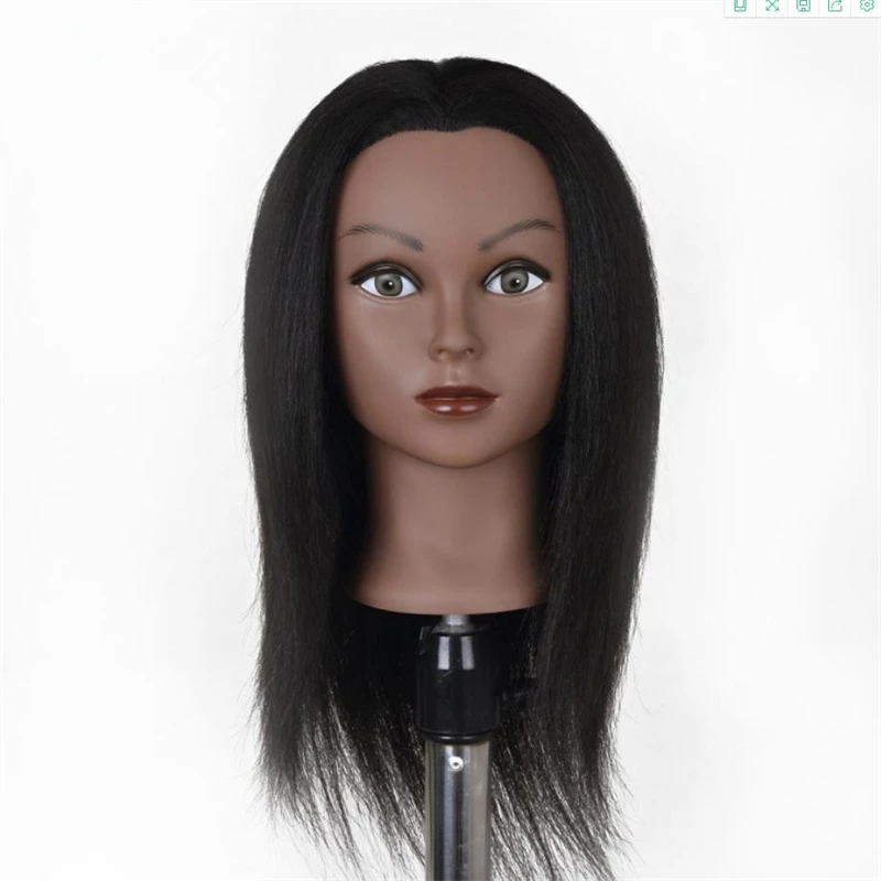 Female Mannequin Heads With Real 100 Human Hair For Braiding African