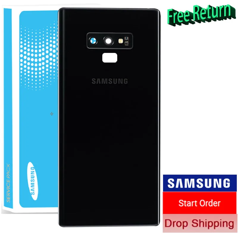 Оригинальное заднее стекло для SAMSUNG Galaxy Note 9 N960 N960F N9600 Note9 Крышка батарейного