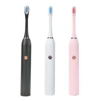 

Plastic Electric Toothbrush High Frequency Vibration Button Type Adult Children Acoustic Wave Soft Brush Personal Care Supplies