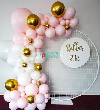 

143pcs/set DIY Pastel Macaron Balloons Arch Garland 5M Chain Wedding Anniversary Birthday Baby Shower Party Decoration