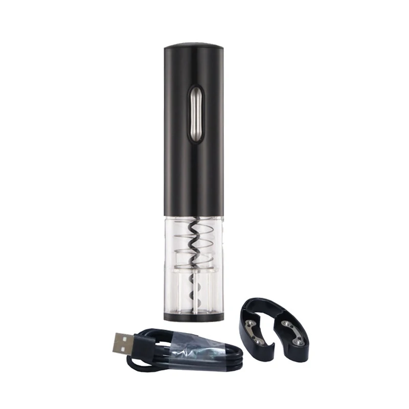 Set USB Charging Automatic Electric Wine Bottle Opener Corkscrew+Foil Cutter Home Garden Supplies