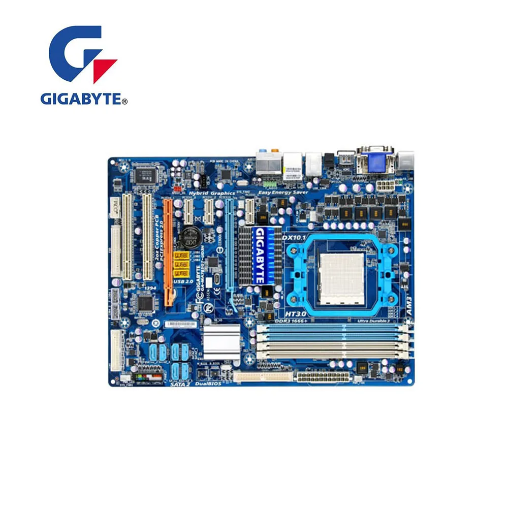 Материнская плата для GIGABYTE GA MA785GT UD3H компьютера usb 2 0 DDR3 AMD 760G 780G 785G б/у десктопная