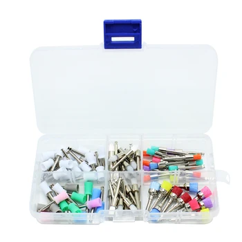 

100pcs/set Dental Polishing Brush Polisher Prophy Rubber Cup Latch Colorful Nylon Bristles Dentist Tools Instrument Dental Lab